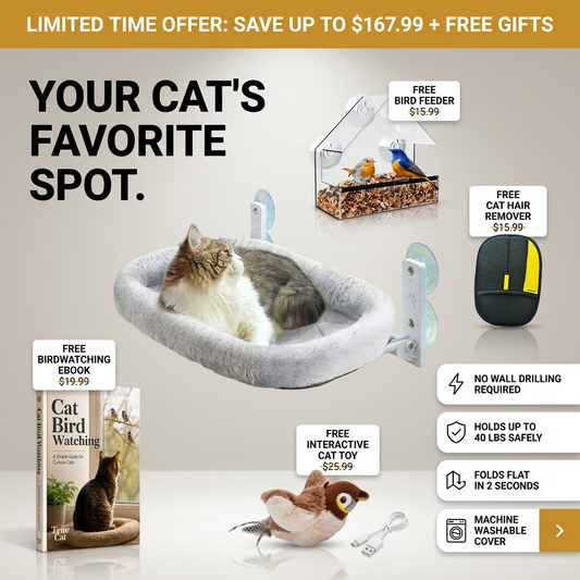 The Cat TV Bundle — Window Bed + 4 Free Gifts